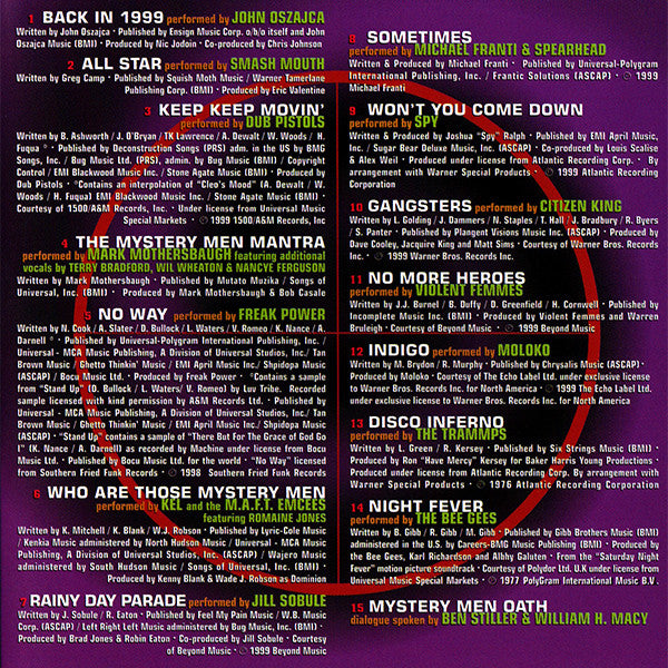 Various : Mystery Men (Original Motion Picture Soundtrack) (CD, Comp)