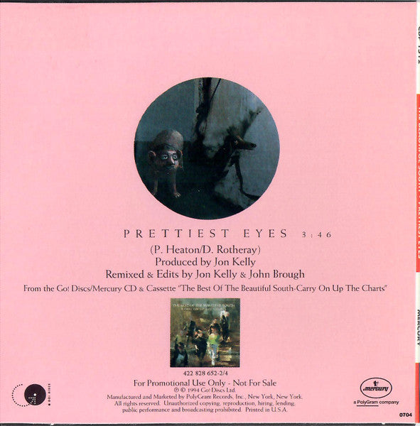 The Beautiful South : Prettiest Eyes (CD, Single, Promo)