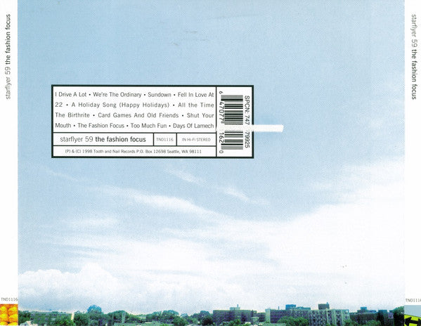 Starflyer 59 : The Fashion Focus (CD, Album)