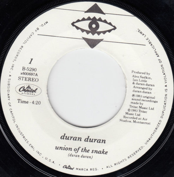 Duran Duran : Union Of The Snake (7", Single)