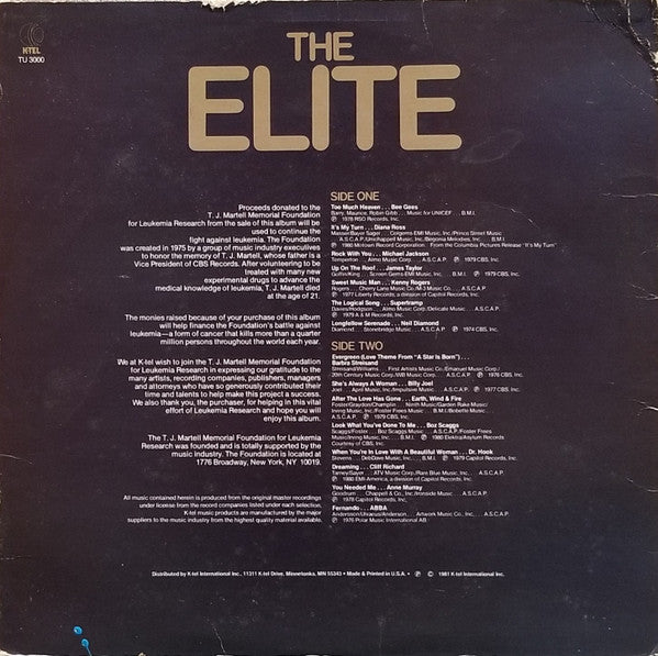 Various : The Elite (LP, Comp, 16 )