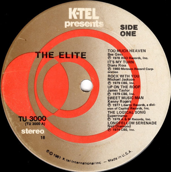 Various : The Elite (LP, Comp, 16 )