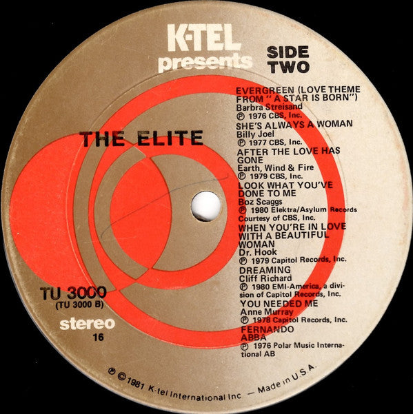 Various : The Elite (LP, Comp, 16 )