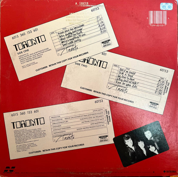 Toronto (4) : Get It On Credit (LP, Album, Promo)