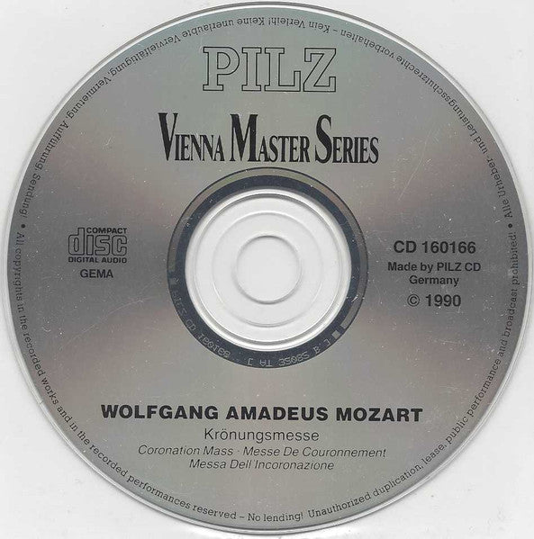 Wolfgang Amadeus Mozart : „Krönungsmesse“ (CD)
