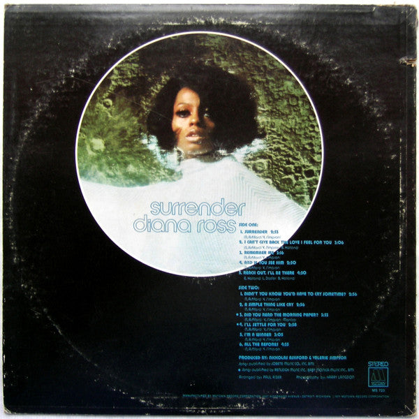 Diana Ross : Surrender (LP, Album, Ind)