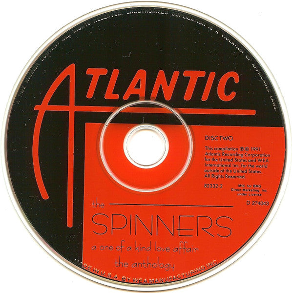Spinners : A One Of A Kind Love Affair (The Anthology) (2xCD, Comp, Club, RM)