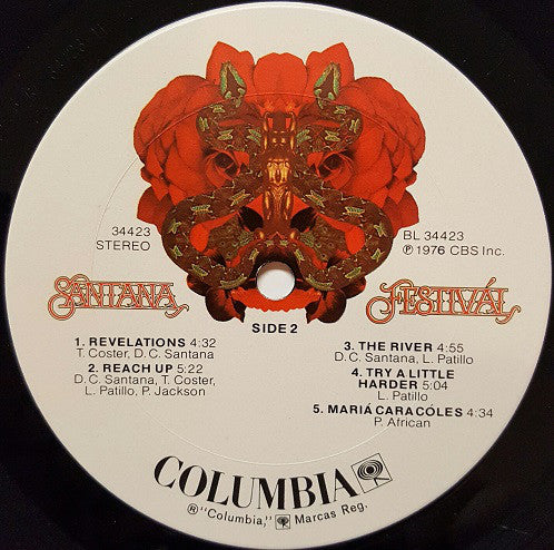 Santana : Festivál (LP, Album, Ter)