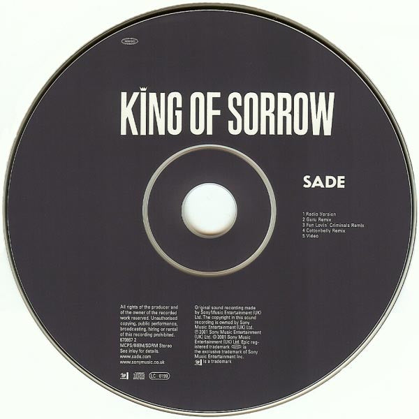 Sade : King Of Sorrow (CD, Single, Enh)