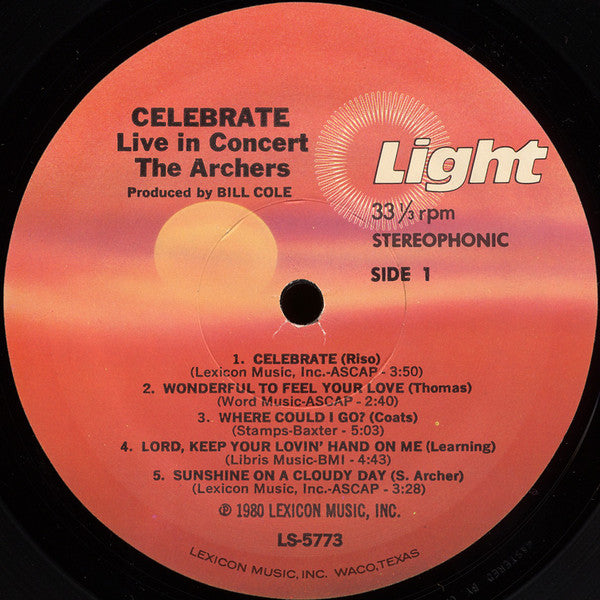 The Archers (3) : Celebrate Live! (LP, Album)