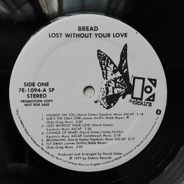 Bread : Lost Without Your Love (LP, Album, Promo)