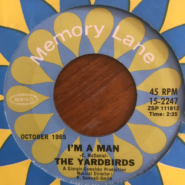 The Yardbirds : Shapes Of Things / I'm A Man (7", Single, Styrene)