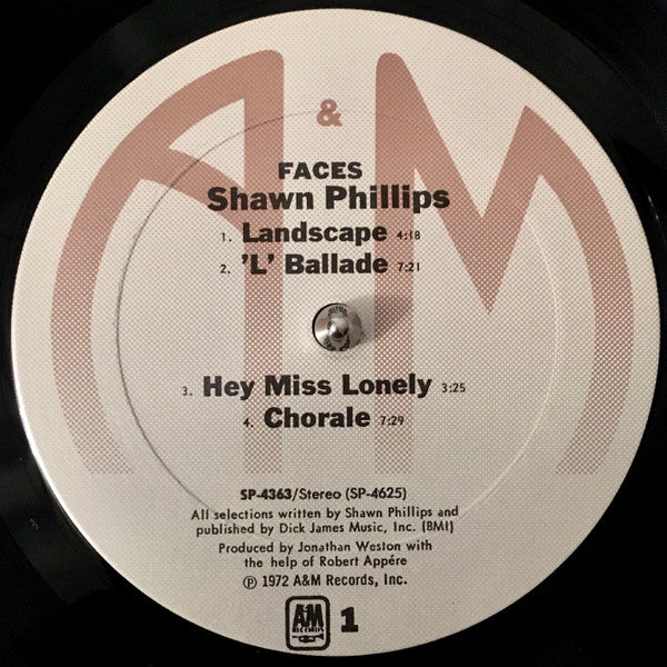 Shawn Phillips (2) : Faces (LP, Album, RE, Ter)