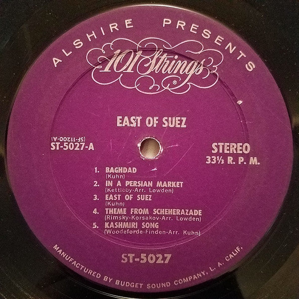 101 Strings : East Of Suez (LP, RE)