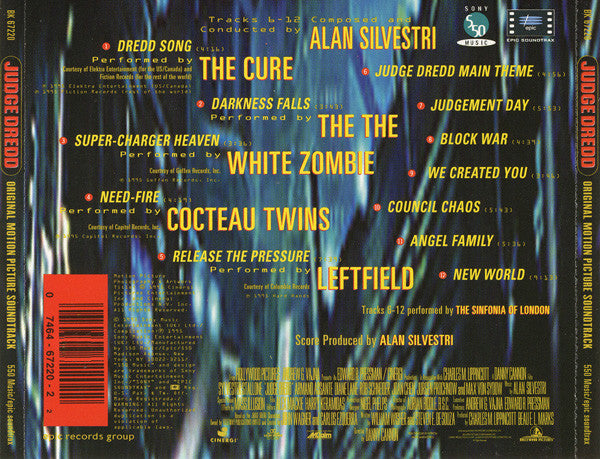 Various : Judge Dredd (Original Motion Picture Soundtrack) (CD, Album)