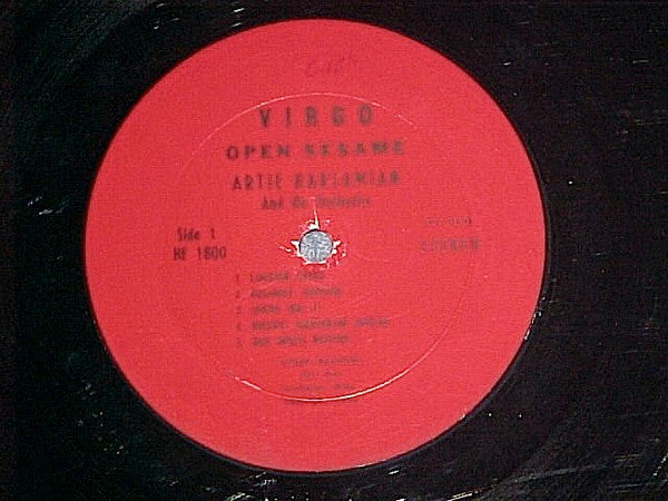 Artie Barsamian And His Orchestra* : Open Sesame (LP, Album)