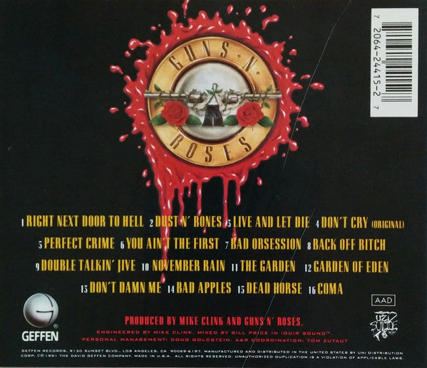 Guns N' Roses : Use Your Illusion I (CD, Album, Promo)