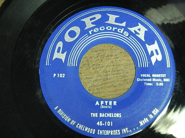 The Bachelors (8) : After / You Know You Know (I Love You) (7", Single)