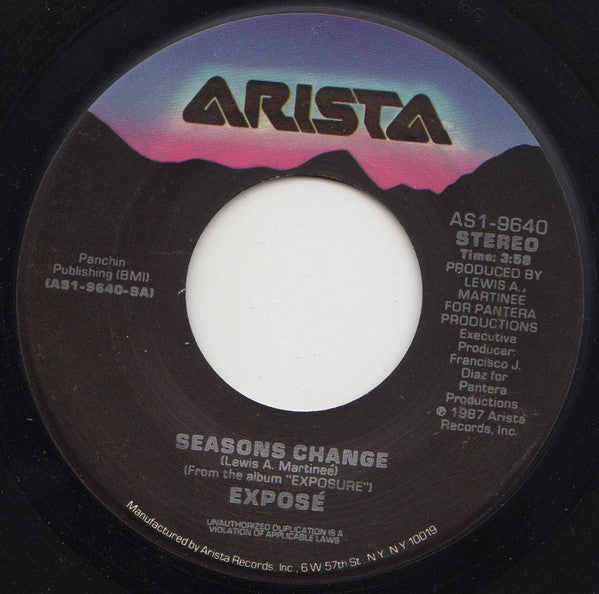 Exposé : Seasons Change (7", Single, Spe)