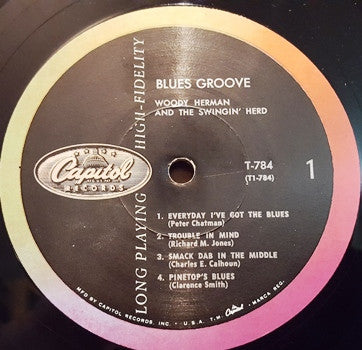Woody Herman And The Swingin' Herd (2) : Blues Groove (LP, Album, RE)