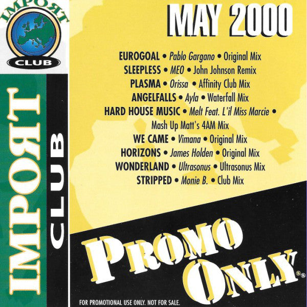 Various : Promo Only Import Club: May 2000 (CD, Comp, Promo)