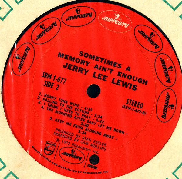 Jerry Lee Lewis : Sometimes A Memory Ain't Enough (LP, Album)