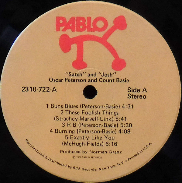Oscar Peterson And Count Basie : "Satch" And "Josh" (LP, Album, Hol)