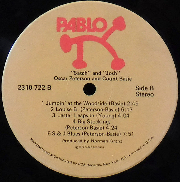Oscar Peterson And Count Basie : "Satch" And "Josh" (LP, Album, Hol)