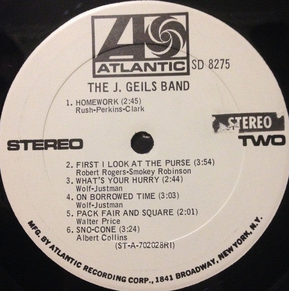 The J. Geils Band : The J. Geils Band (LP, Album, RE, RI )