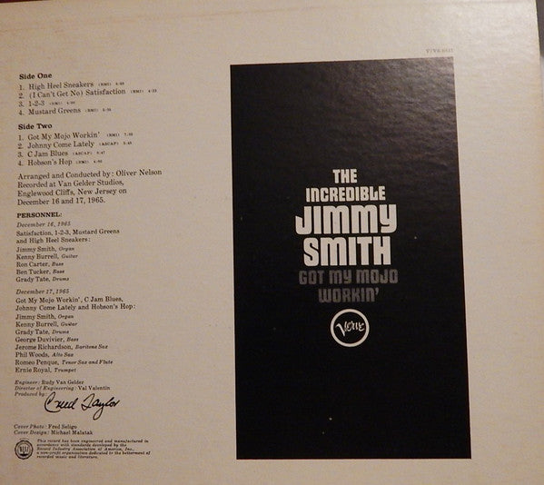 Jimmy Smith : Got My Mojo Workin' (LP, Album, Mono, Gat)