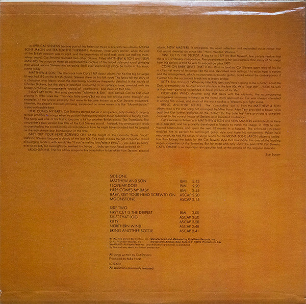 Cat Stevens : Cat's Cradle (LP, Comp)