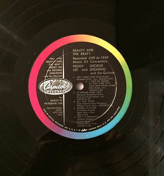 Peggy Lee / George Shearing : Beauty And The Beat! (LP, Album, Promo, Sou)