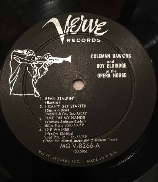 Coleman Hawkins And Roy Eldridge : At The Opera House (LP)