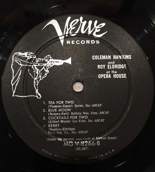 Coleman Hawkins And Roy Eldridge : At The Opera House (LP)