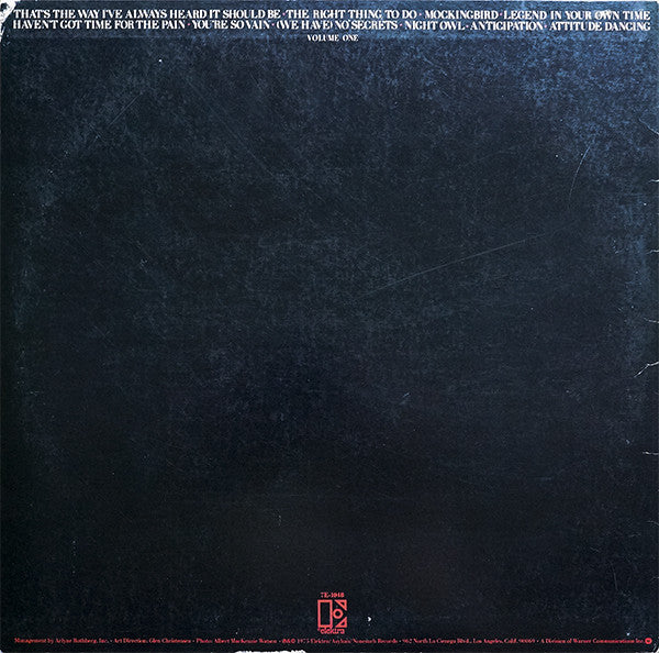 Carly Simon : The Best Of Carly Simon (LP, Comp, SP )