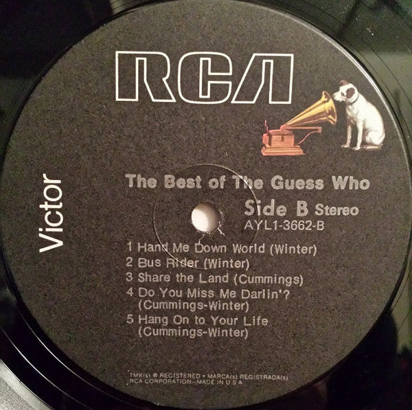 The Guess Who : The Best Of The Guess Who (LP, Comp, RE, Ind)
