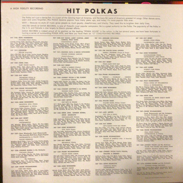 Frank Wojnarowski And His Orchestra : Matka....Piekne Polskie Tanco i Piosenki (Mother-Waltz And Other Beautiful Dances And Songs) (LP, Album)