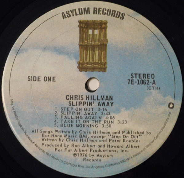 Chris Hillman : Slippin' Away (LP, Album, CTH)