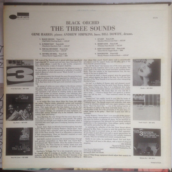 The Three Sounds : Black Orchid (LP, Album)