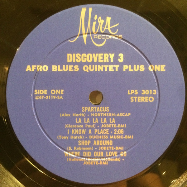 The Afro Blues Quintet Plus One : Discovery 3 (LP, Album)
