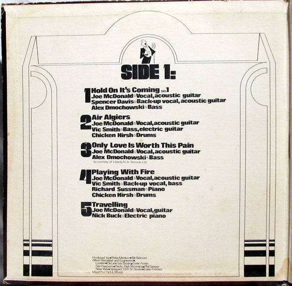 Country Joe McDonald : Hold On, It's Coming (LP, Album, Promo, Pit)