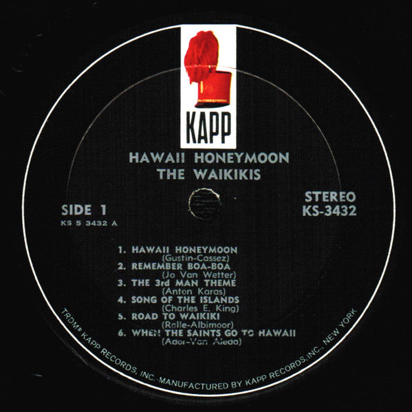 The Waikiki's : Hawaii Honeymoon (LP, Album, All)