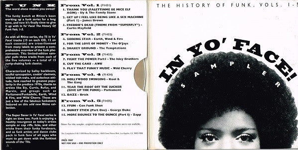 Various : In Yo' Face! Sampler (CD, Comp, Ltd, Promo, Smplr)