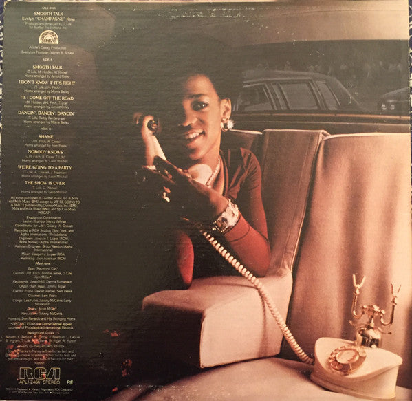 Evelyn King : Smooth Talk (LP, Album, Alt)