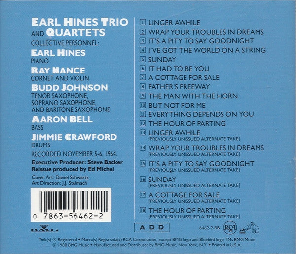 Earl Hines : Up To Date (CD, Album, RE, RM)