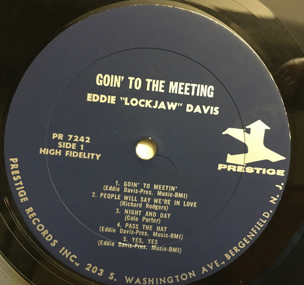 Eddie "Lockjaw" Davis : Goin' To The Meeting (LP, Album, Mono, RE)