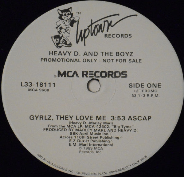 Heavy D. & The Boyz : Gyrlz, They Love Me (12", Promo)