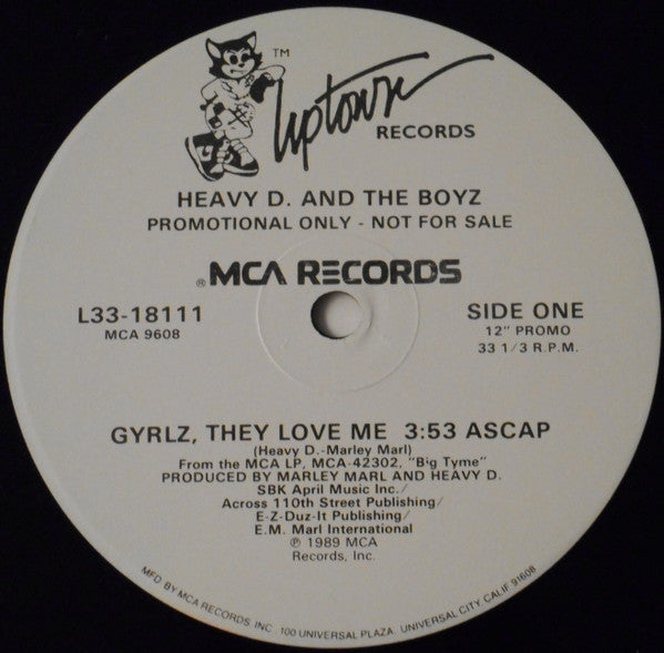 Heavy D. & The Boyz : Gyrlz, They Love Me (12", Promo)