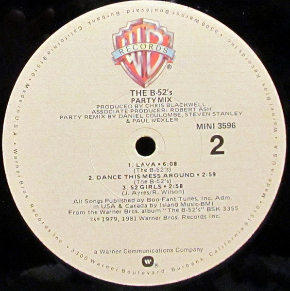 The B-52's : Party Mix! (LP, MiniAlbum, Mixed, Win)