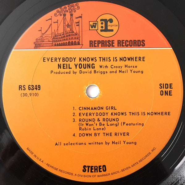 Neil Young With Crazy Horse : Everybody Knows This Is Nowhere (LP, Album, Ter)